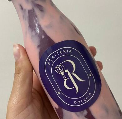 Açaí na Garrafa Cremoso de Morango 400ml